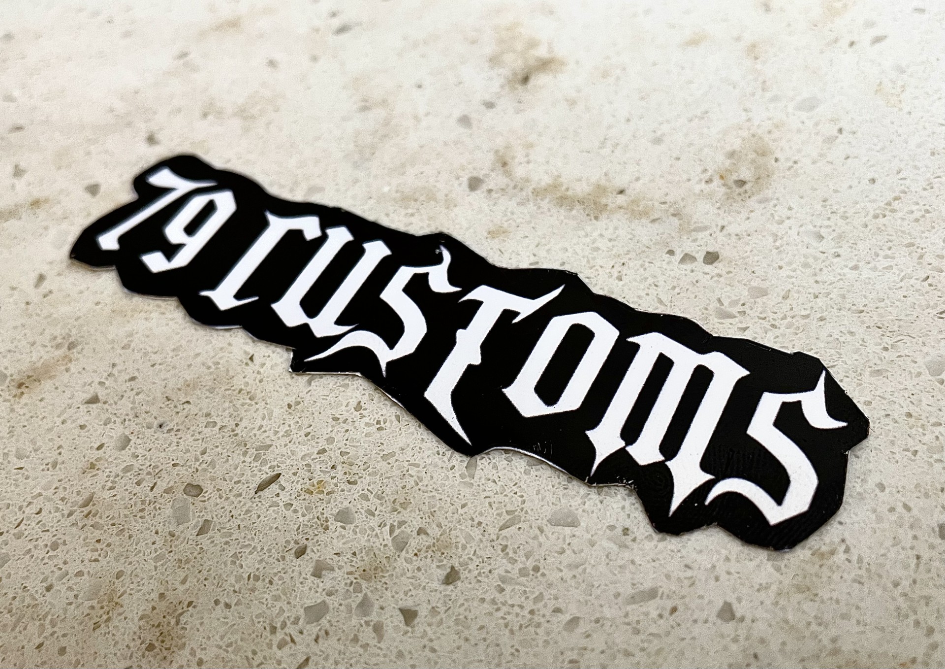 79 Customs Logo Sticker